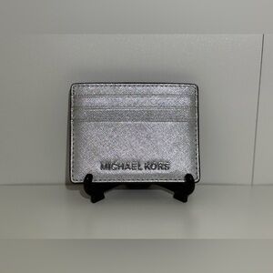 Michael Kors Jet Set Travel LG Metallic Card Holder